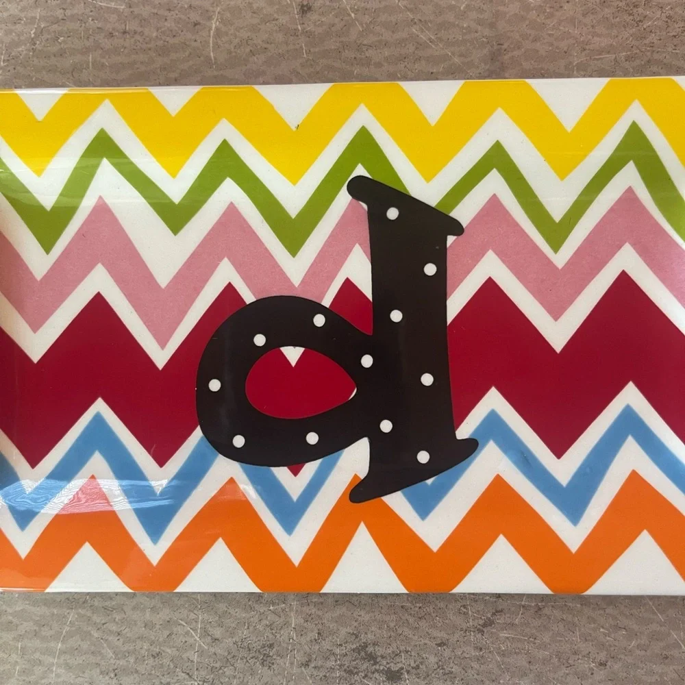 Coton Colors Bargello Mix Chevron Rectangular Tray